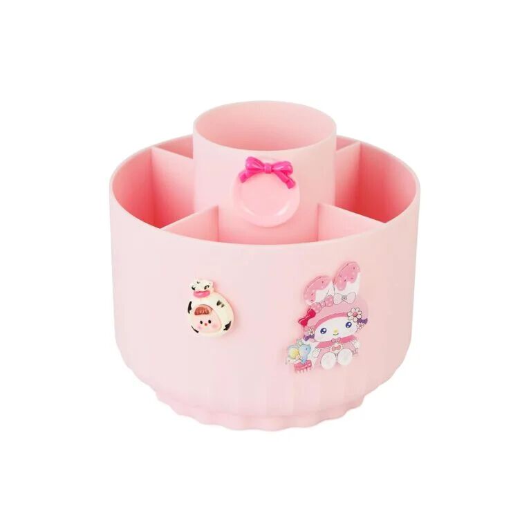 Pencil Holders 5 Compartment 360° Rotating Pencil and Makeup Brush Holder