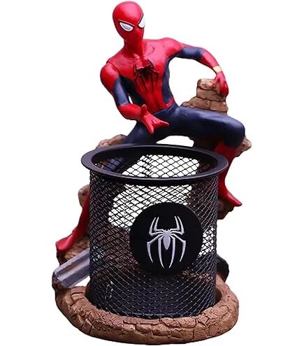 Spider Men Penstand Creative Novelty Office Desk Decorations Man boy Girls