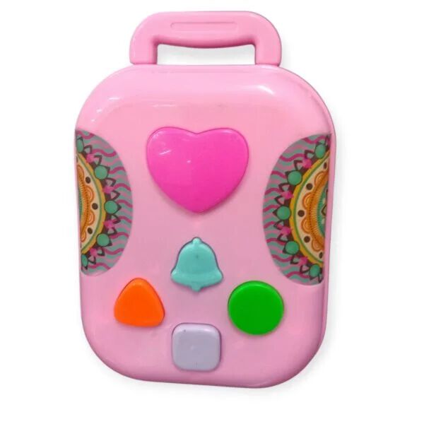 Plastic Rolling Suitcase Luggage Box for Barbie