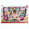 Kids Dollhouse Playset Portable Dollhouse Toy for Girls