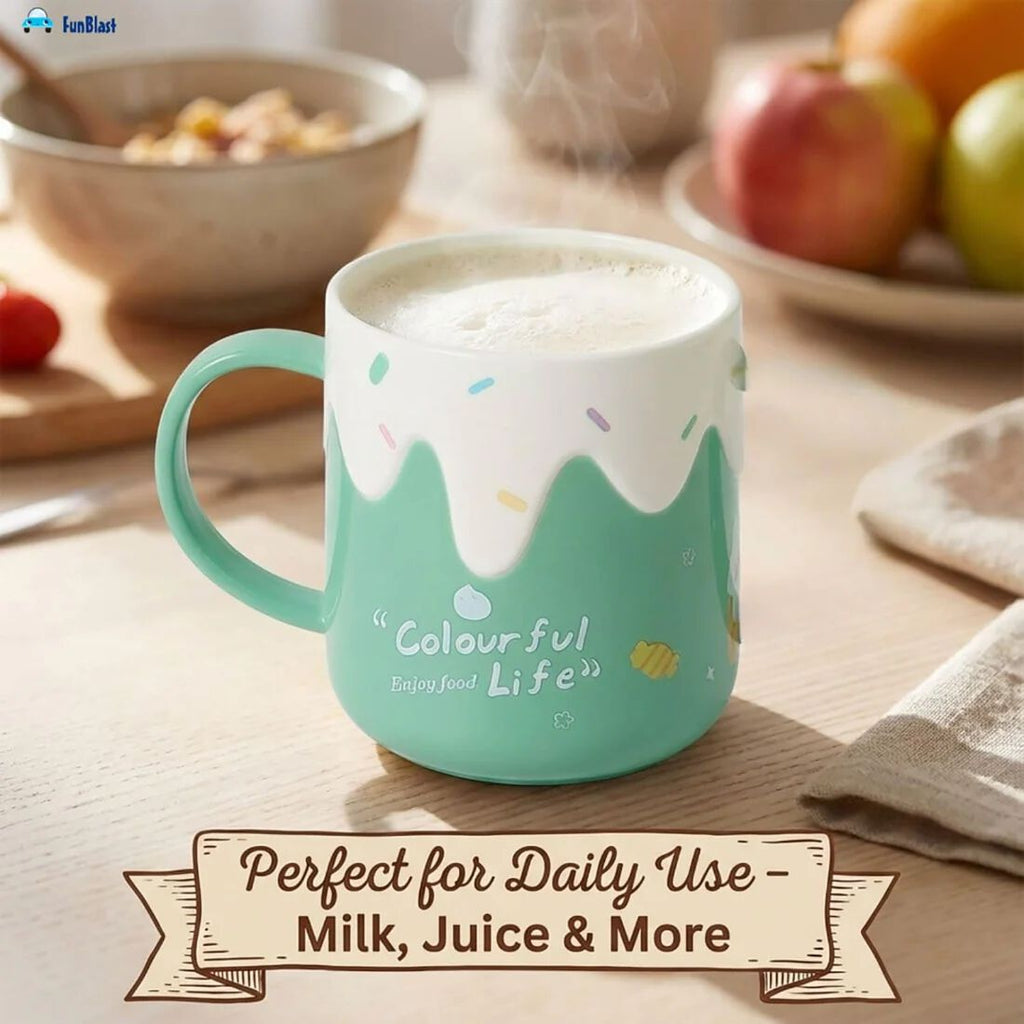 Milk Mug for Kids – 420 Ml; Unbreakable Mug