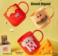 {400ML} Cartoon Plastic Microwave Safe Water Drinking Cup Milk Mug Tea Cup with Handle