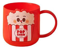 {400ML} Cartoon Plastic Microwave Safe Water Drinking Cup Milk Mug Tea Cup with Handle