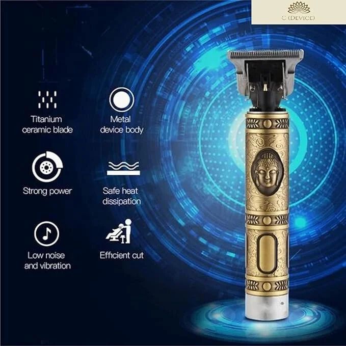 Vintage T9 Trimmer for Men Electric USB Charging Beard Trimmer for Men Wireless Rechargeable