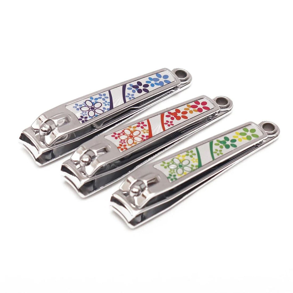 ( 12 pcs ) Printed Multicolor Nail cutter