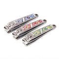 ( 12 pcs ) Printed Multicolor Nail cutter