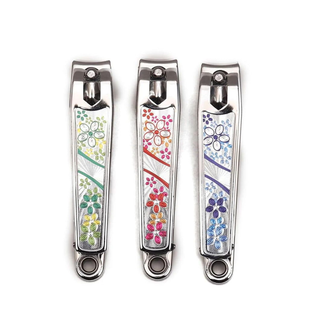 ( 12 pcs ) Printed Multicolor Nail cutter