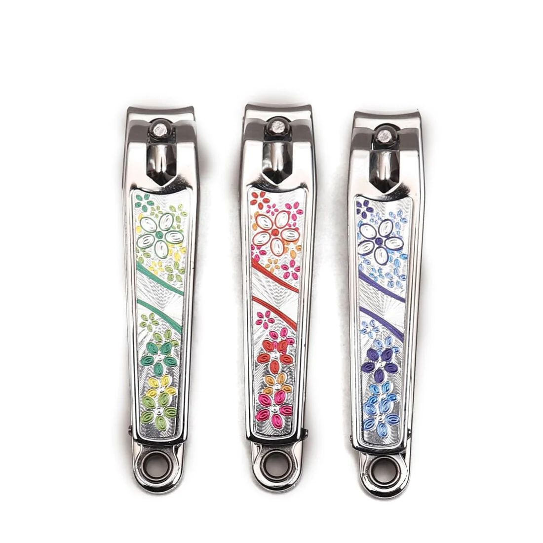 ( 12 pcs ) Printed Multicolor Nail cutter