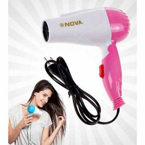 Nova NV-1290 1000 w Foldable hair driyer to make your hair styling for easy portable & storage