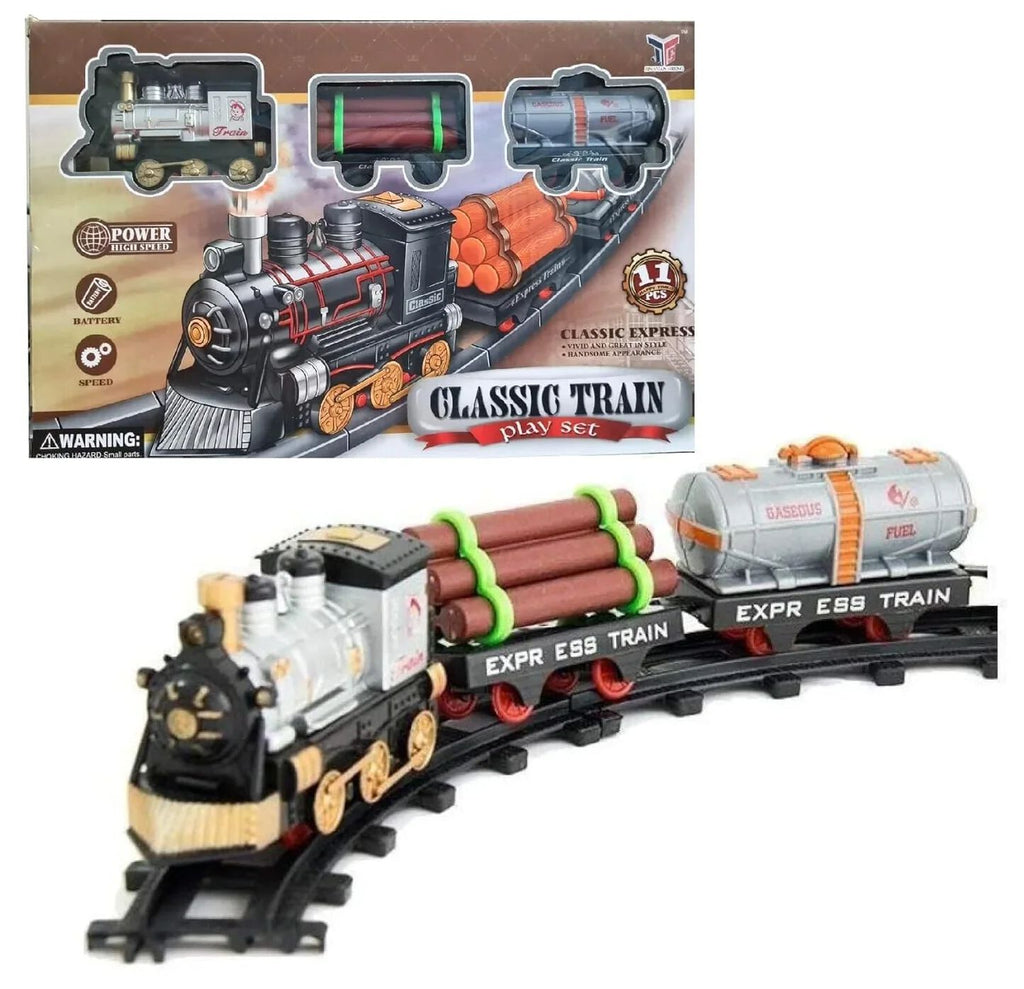 Toy Train Set Battery Operated, Sound, And Lights