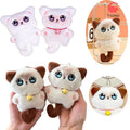 Soft Toy Keychain, Cartoon Bell Cat Design Adorable Bag Charms
