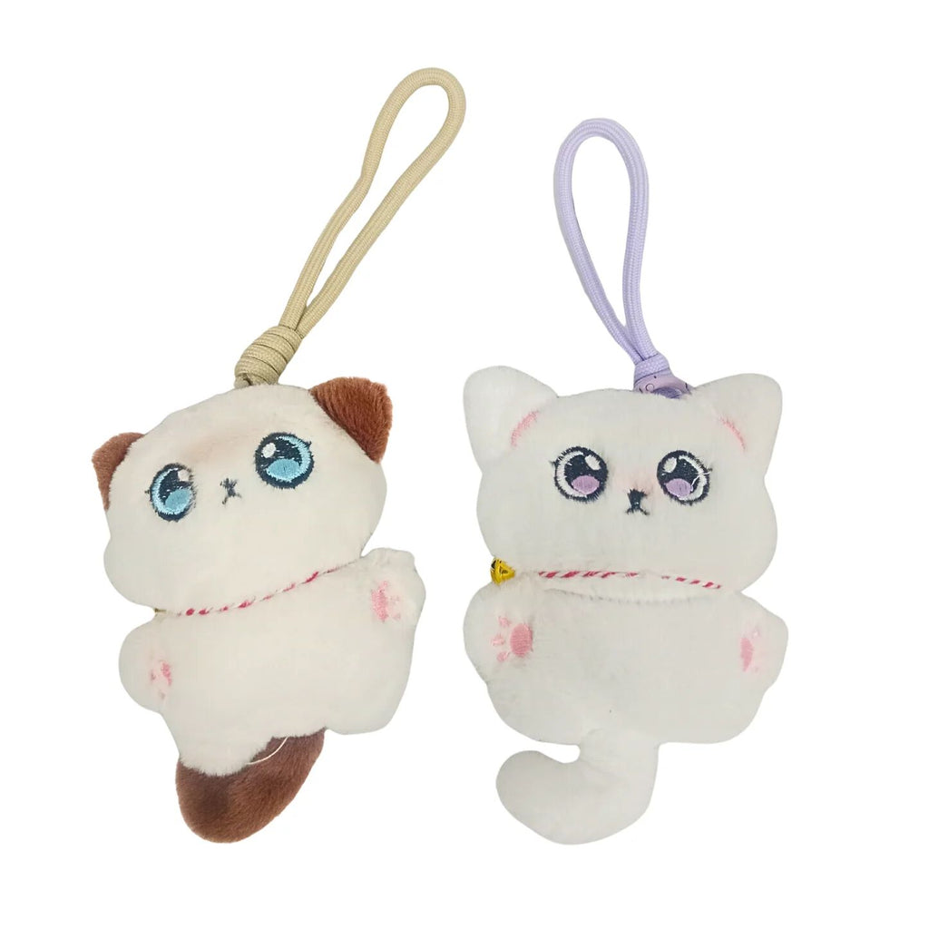 Soft Toy Keychain, Cartoon Bell Cat Design Adorable Bag Charms