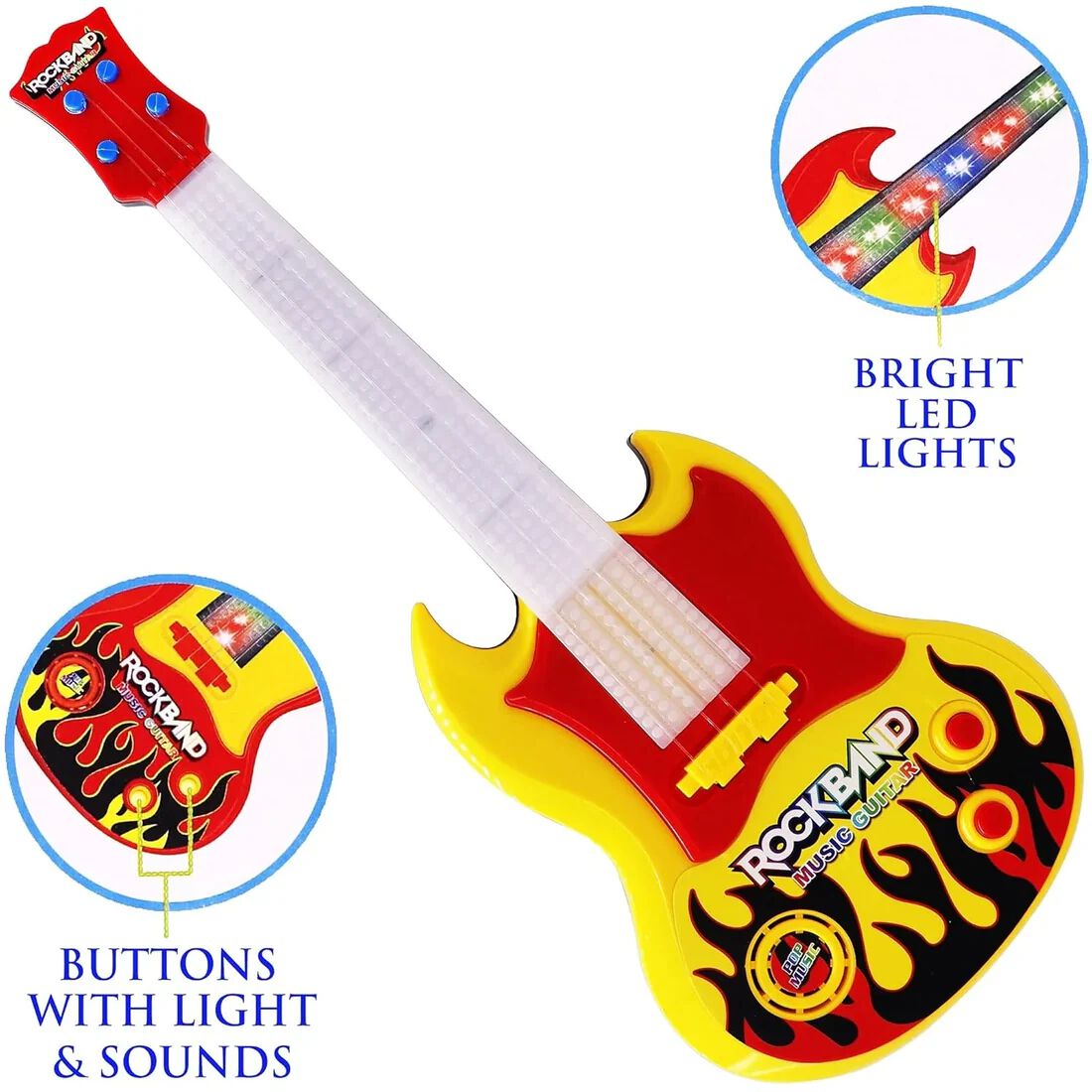 Rockband Music and Lights Guitars Toys