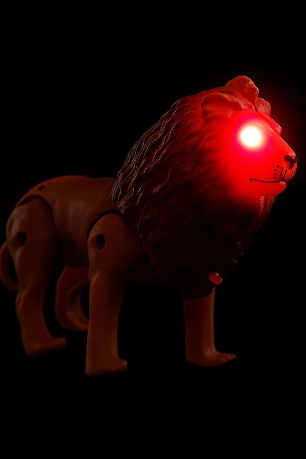Battery Operated Lion with Light Sound & Walk, Funny Electric Lion Cartoon Toy