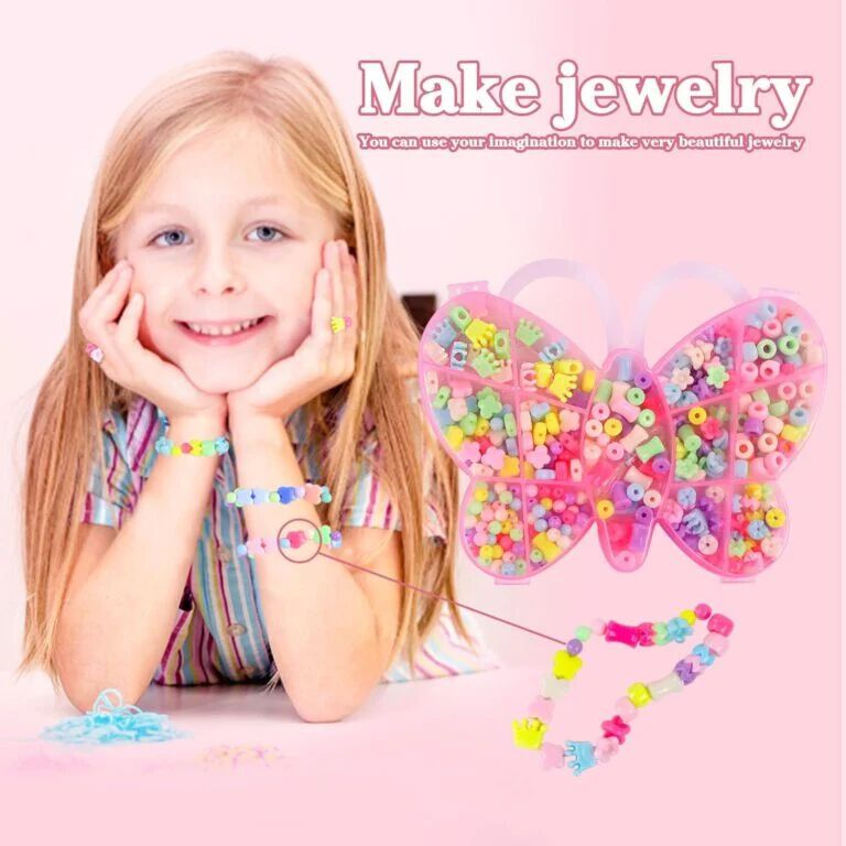 Beads for Bracelet Making – DIY Bracelet Charms Colorful Beads Kit Beads for Bracelets