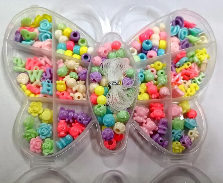 Beads for Bracelet Making – DIY Bracelet Charms Colorful Beads Kit Beads for Bracelets