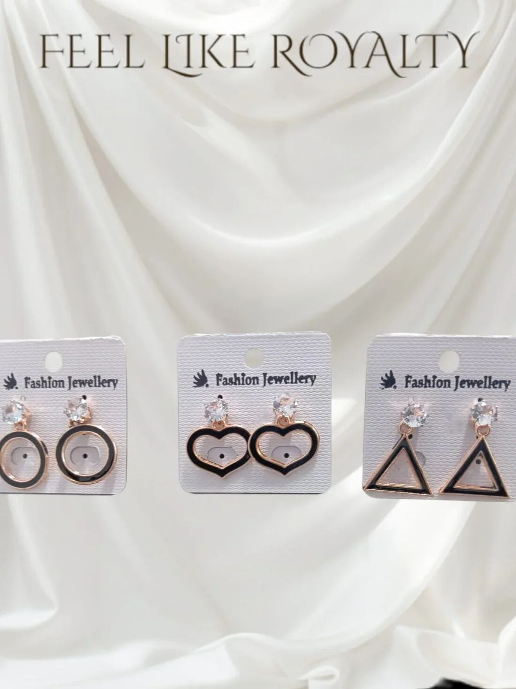 Stone Geometric Earrings For Women Random Design