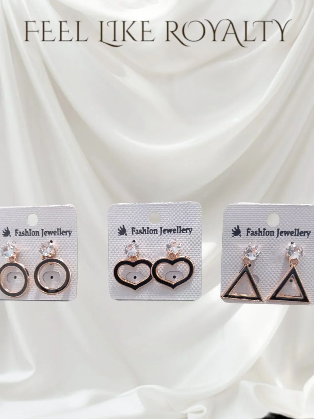 Stone Geometric Earrings For Women Random Design