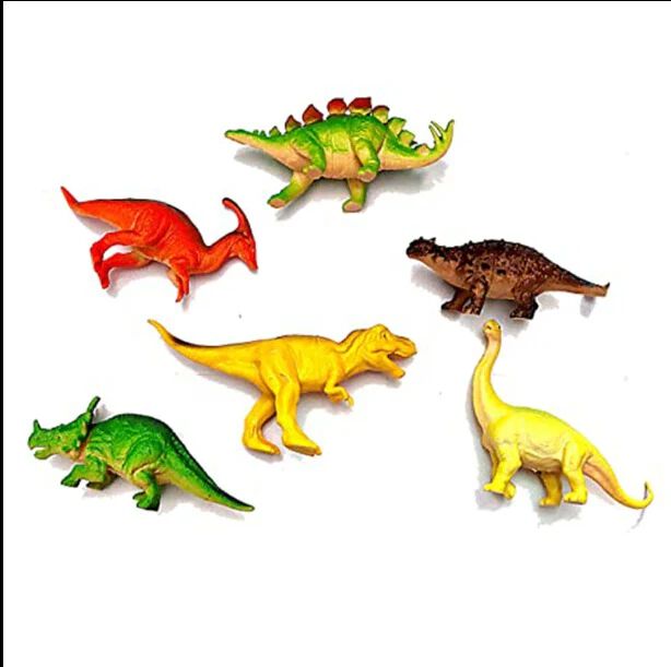 6x Dinosaur Figure Play Dino Adventure Animal Toys Plastic Assorted Dinosaurs Toy for Kids