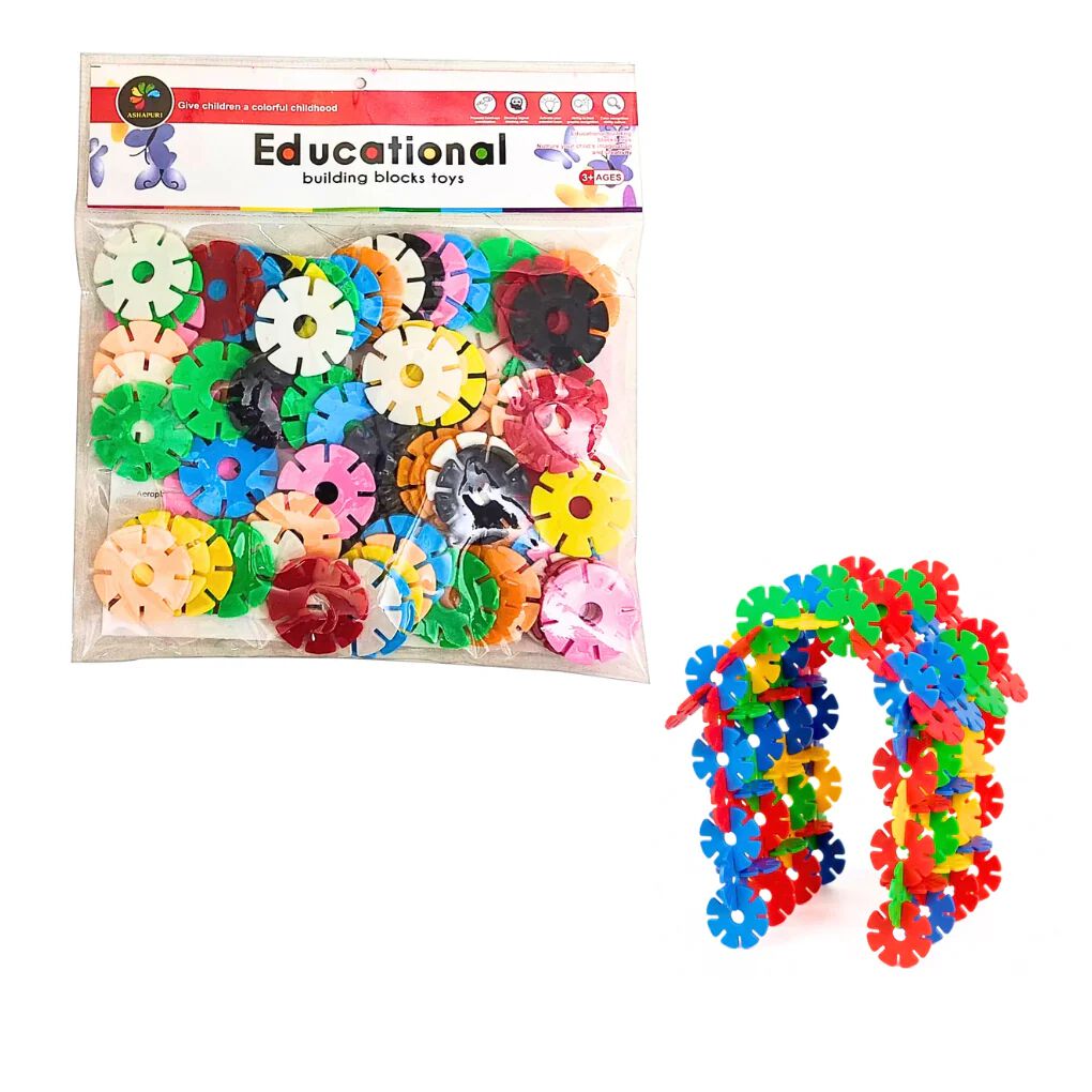 Crafts Snowflakes Blocks, Stem Blocks, Educational Construction Snowflakes Blocks for Kids Colorful