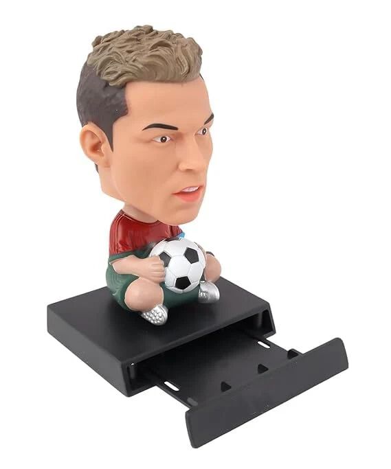 Ronaldo Figure Bobble Head Toy for Car Dashboard, Office Desk & Study Table