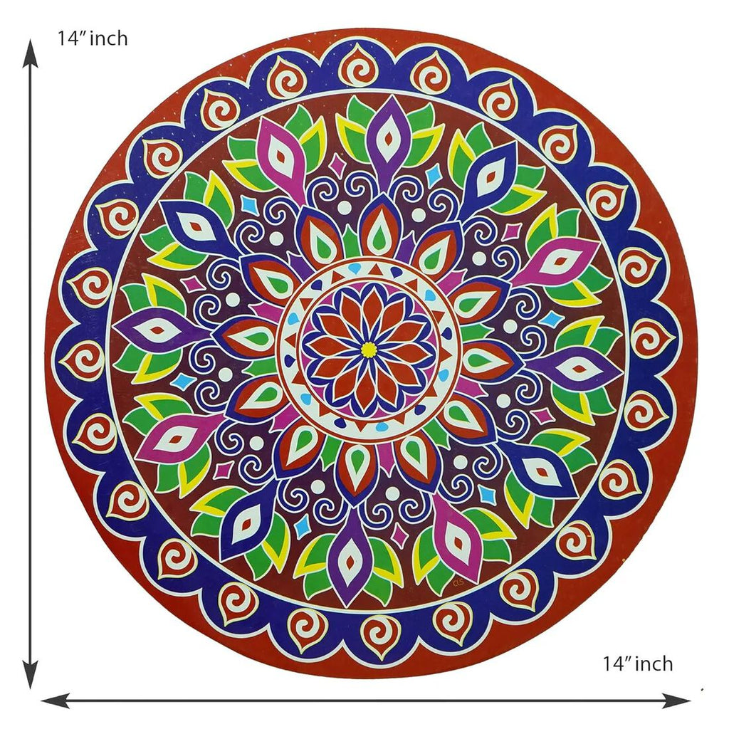 { 5pcs } Multicolor Rangoli Floor Stickers Diwali Rangoli Stickers PVC Vinyl Wall Sticker