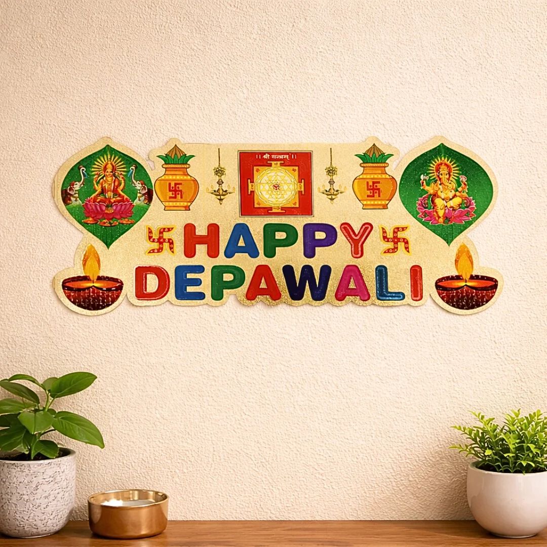 Diwali Gold foil Cutout stickers