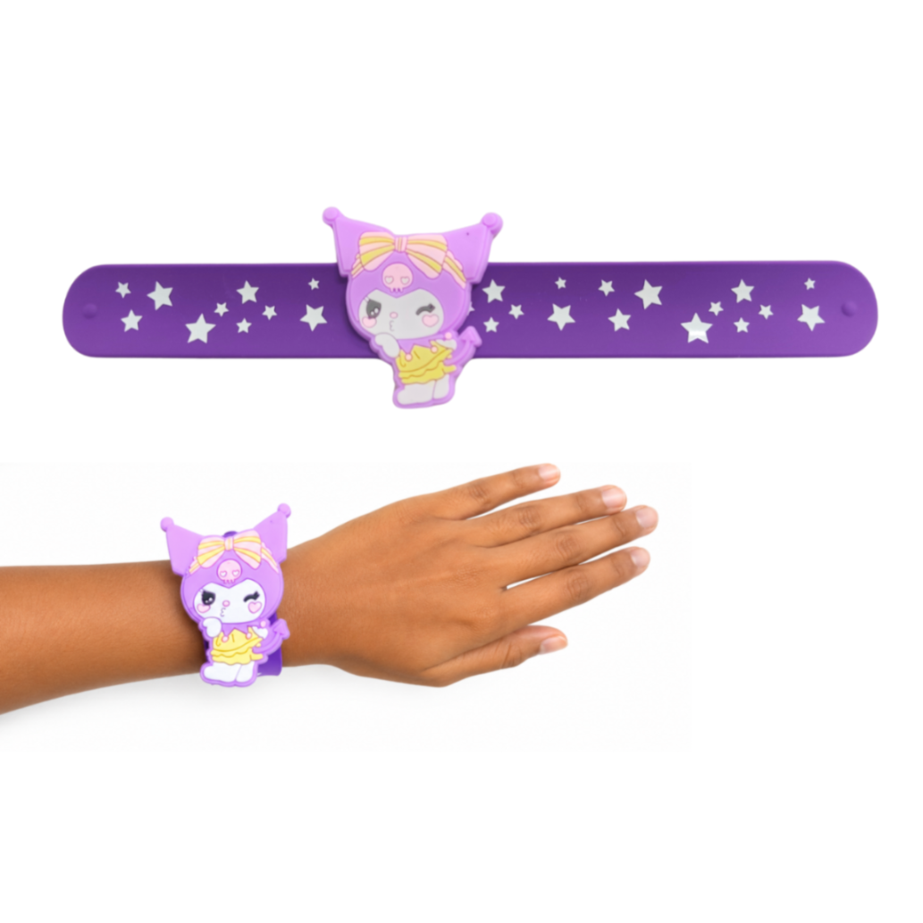 {Pack of 12} Kuromi Slap Bracelets Silicone Slap Bands for kids
