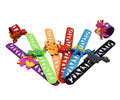 {Pack of 12} Dino Theme Cartoon Slap Band Bracelets Silicone Wristbands Party Supplies Kids {Random Color}