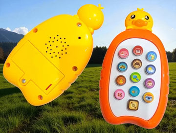 {1PCS }Animal Musical Phone Toy with Light-Up Keys, Sound Effects, Children’s Songs