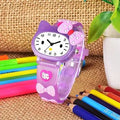 Analog Child Kids Children Hello Kitty Watch for Girls Unbreakable Silicone Strap