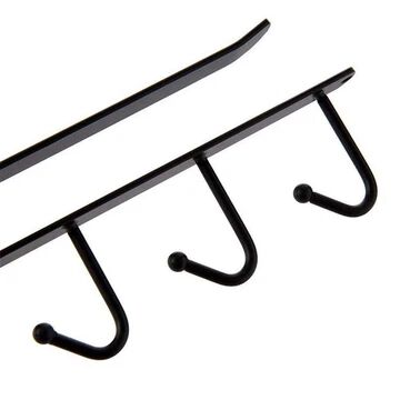 Multifunctional Iron Kitchen Storage Rack Cupboard Hanging Hooks