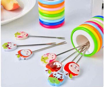 Cartoon Shape Fruit Fork Set for Kids