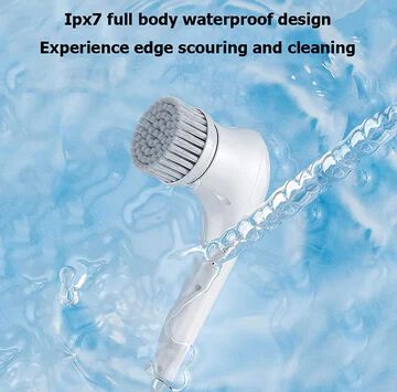Electric 5 in 1 Spin Scrubber, Handheld Portable Electric Spin Cleaning Brush