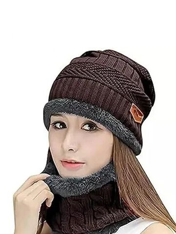 Cap with Neck Warmer Set Men & Women
