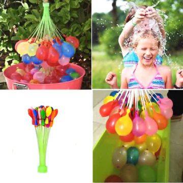 Colorful Kid’s Plastic No Need to tie Knots Holi Magic Water Balloons