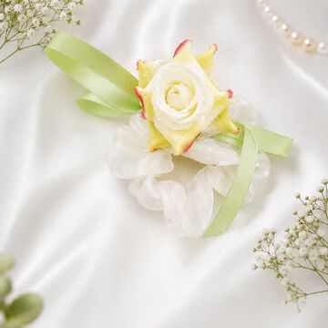 Rose pink colour Hair Tulip flower Scrunchie/Rubber band