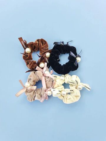 Korean velvet cute scrunchies