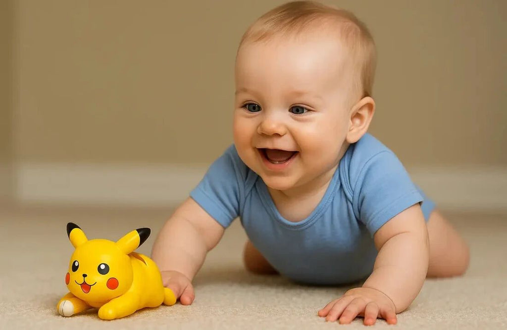 Premium Pikachu Crawling Toy Action Figure| Funny Desk Decoration Showpiece