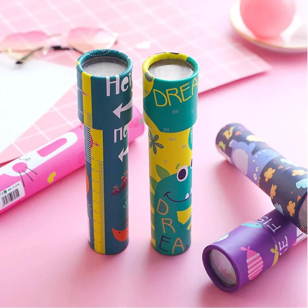 Magic Kaleidoscopes Toy for Kids Adults 3D Mirror Lens Kaleidoscope Party Favors Stretchable & Rotated Long Classic Kaleidoscope