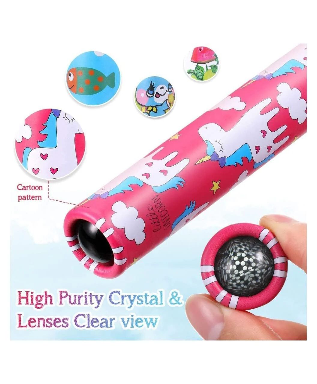 Magic Kaleidoscopes Toy for Kids Adults 3D Mirror Lens Kaleidoscope Party Favors Stretchable & Rotated Long Classic Kaleidoscope