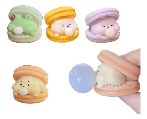 Creative Animal Bubble Burger Squishy Toy – Stress Relief & Fun Pinch Toy {Random Color}