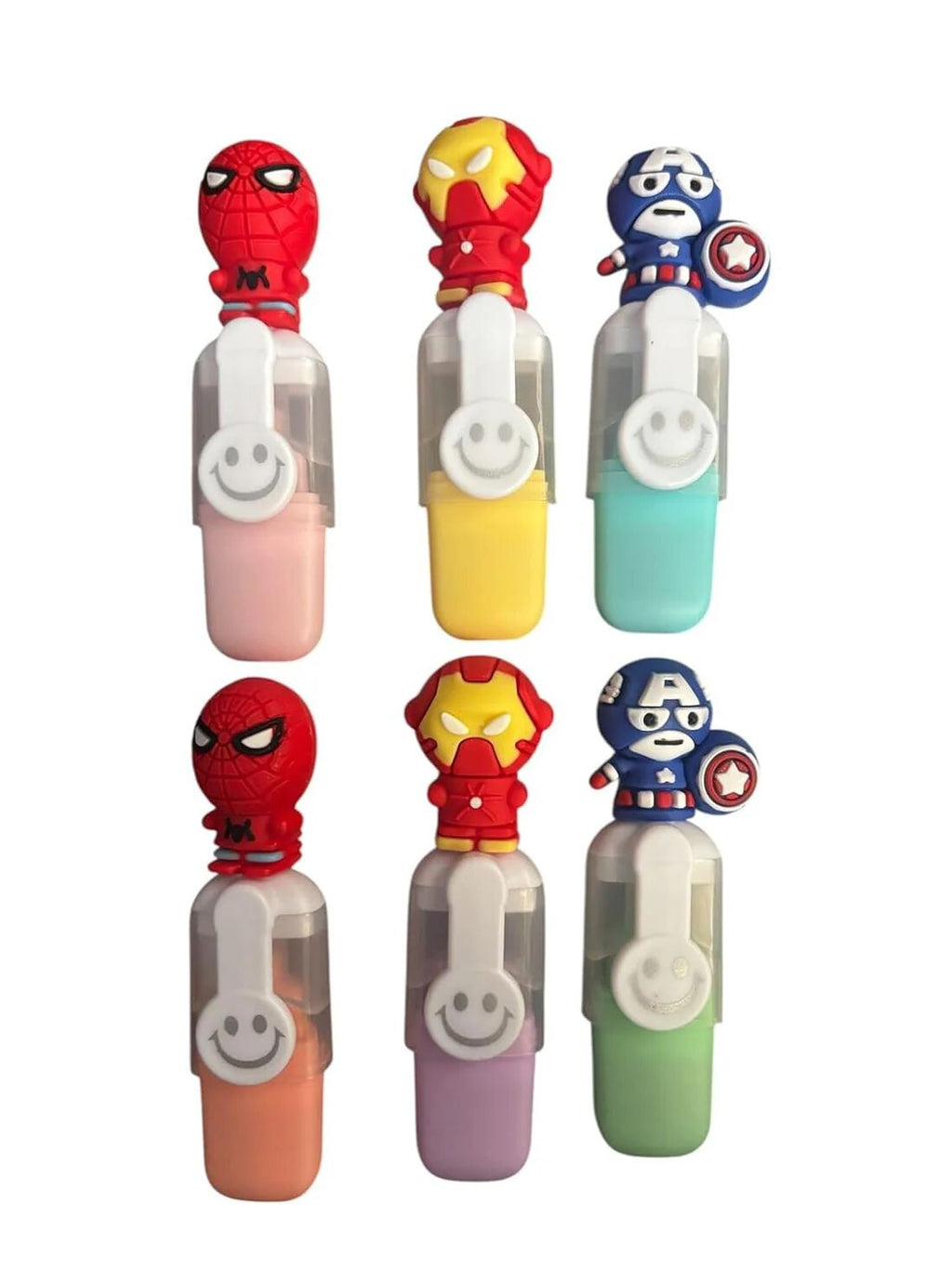 Cute Character highlighter Pens, 6 pcs  {Random Design}