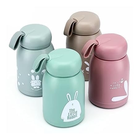 {330ml} Little Print Glass Water Bottle – Leak-Proof, BPA-Free, Food-Grade Silicone