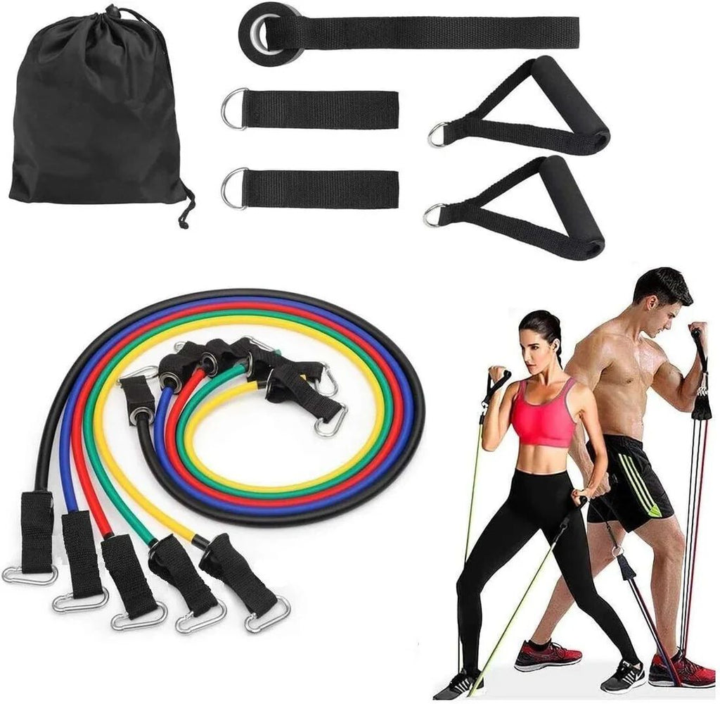 Exercise Rubber Fitness Bands Set