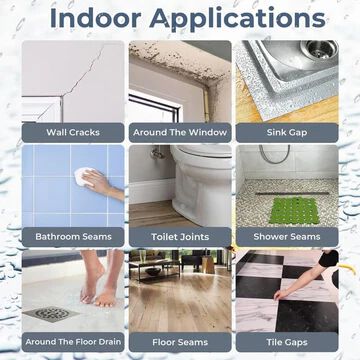 Waterproof Adhesive Glue, 300gm, with Brush, Transparent, for Roof Leakage, Crack Seal, Water Leakage Solution