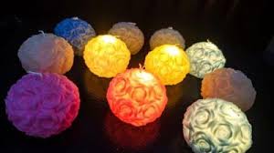 LED Rose Ball Candle Light Up Decorative Floral Design, Battery Operated, Wedding Home Decor