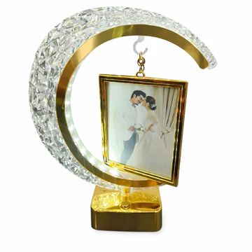 LED Crystal Moon LAMP Photo Frame for Anniversary, BIRTHADY and Special Occasions