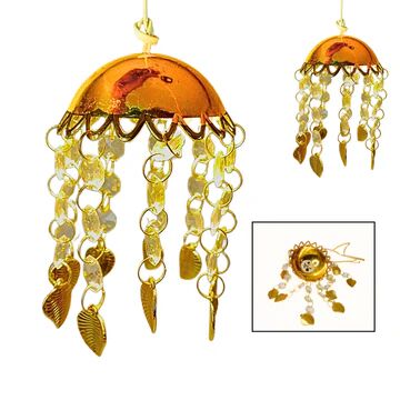 Decorative Crystal Warm Led Light jhumar Ceiling for Diwali, Wedding, Regular Indoor Outdoor