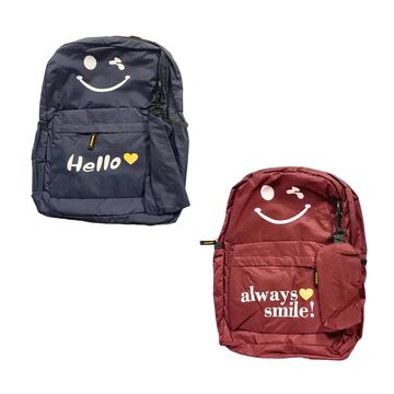 Cute Attractive It's Mine Printed Style Backpack with pouch College Office bag for Girls and Boys {2 Compartment} Size=40*28*15